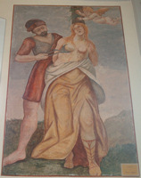 L'affresco raffigurante il martirio di Sant'Agata L'affresco raffigurante il martirio di Sant'Agata